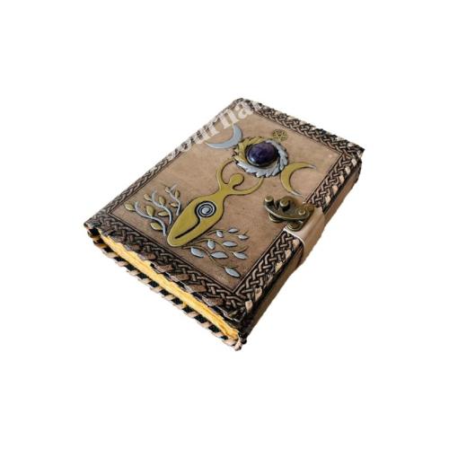 Sun & moon Mother Of Earth Stone Vintage Spell Book of Shadows Journal for Writing Men & Women School Office Supplies Planner